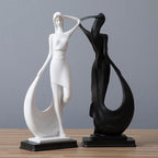 Minimalist Figure Statue — cast resin sculpture decor, view 5
