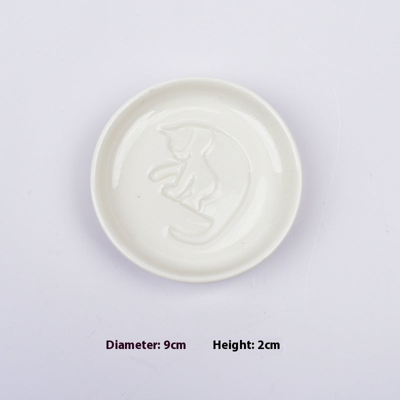 Cat Relief Dishes — decorative tray, view 4