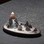 Ceramic Backflow Censer — glazed ceramic incense decor, view 1
