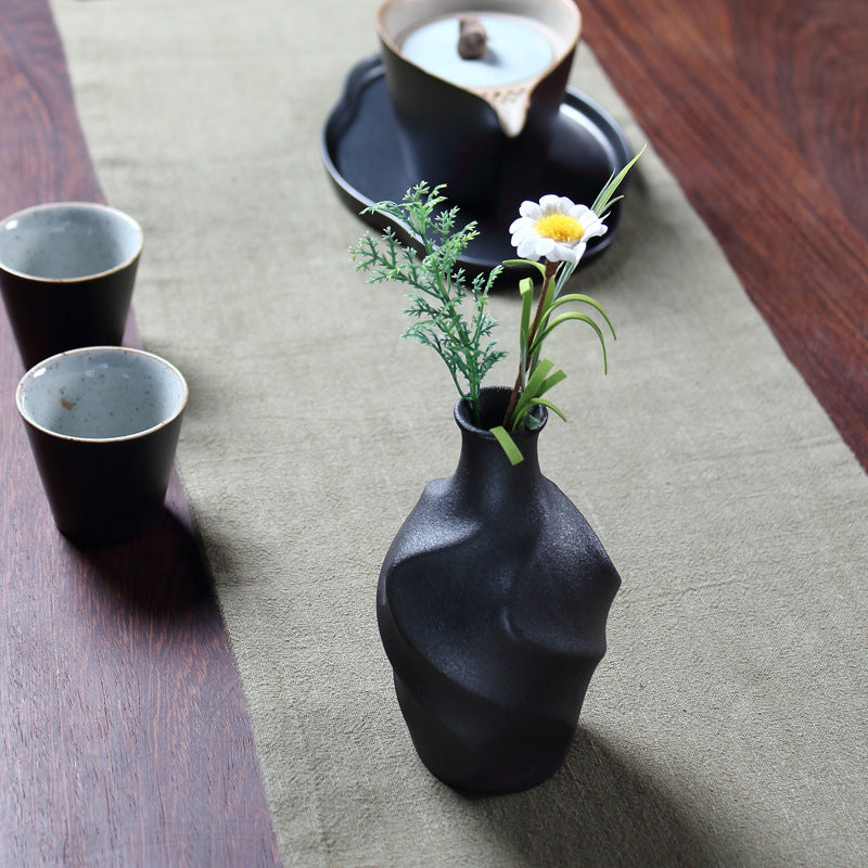 Dried-Flower Ceramic Vase — glazed ceramic vases decor, view 2