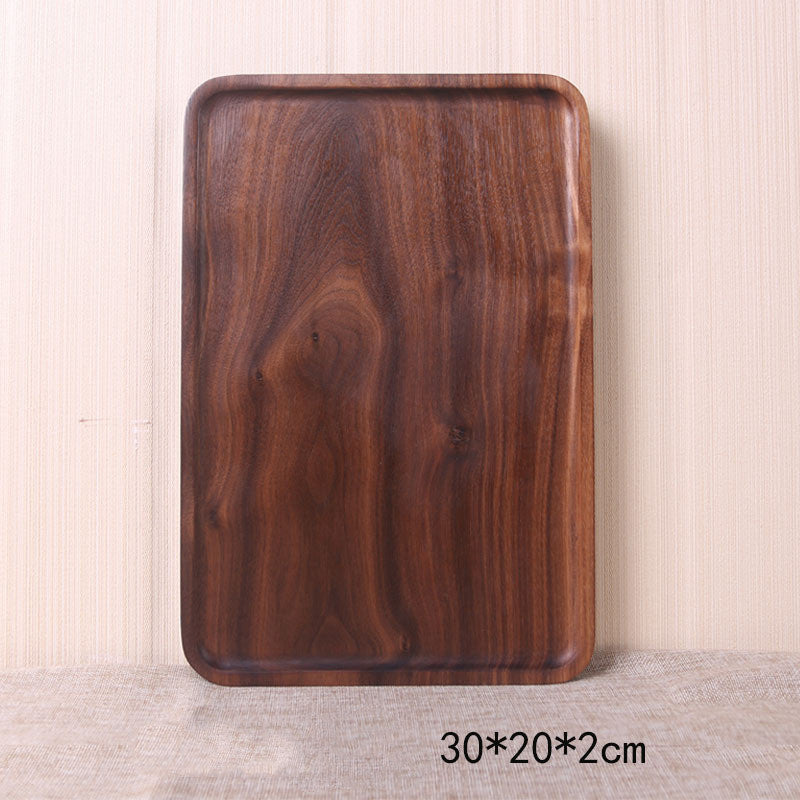 Walnut Serving Tray — solid wood trays decor, view 4