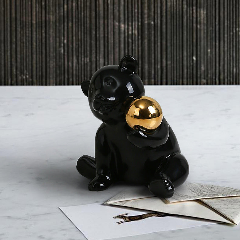 Bear with a Gold Ball — decorative sculpture, view 5