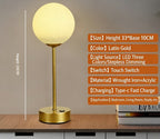 Opal Globe Cordless Lamp, table lamp, view 3