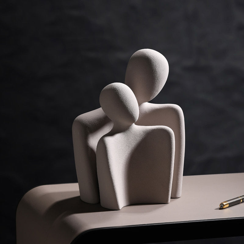 Abstract Home Sculpture — glazed ceramic sculpture decor, view 9