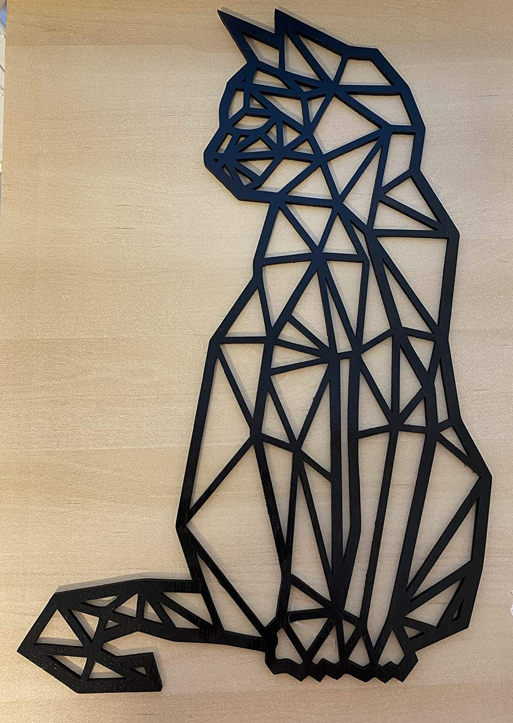 Wire Cat Wall Sculpture — wall decor, view 2