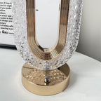 Touch-Dim Crystal Desk Lamp — cut crystal glass lighting decor, view 2