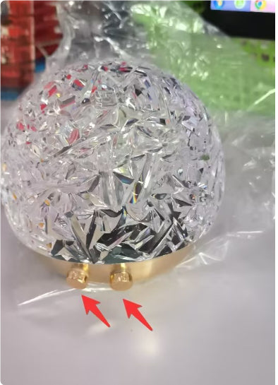 Water Ripple Projector Lamp — moulded plastic lighting decor, view 3