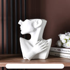 Portrait Ceramic Vase — glazed ceramic vases decor, view 2