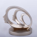 Modern Resin Sculpture — cast resin sculpture decor, view 2