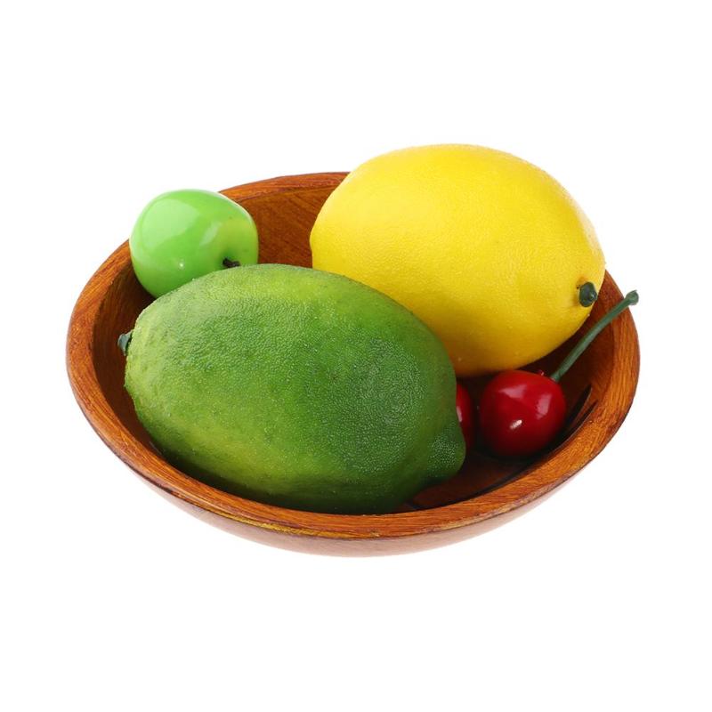 Rustic Wooden Fruit Bowl — kitchen decor, view 2