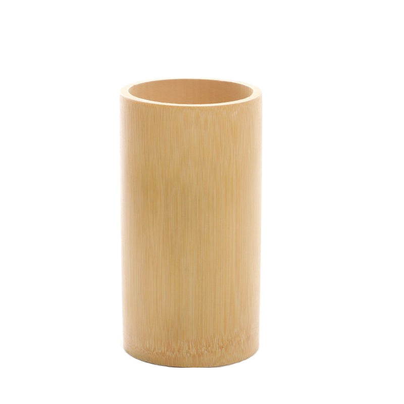 Bamboo Pen Holder — solid wood desk decor, view 5