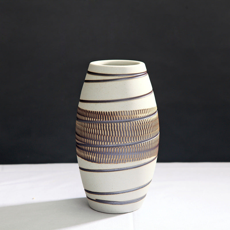 Vintage Ceramic Vase — glazed ceramic vases decor, view 5