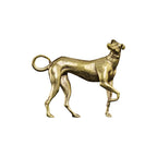 Solid Brass Hound Figure — trays decor, view 5