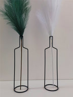 Iron Line Sculptural Vase — powder-coated metal vases decor, view 7