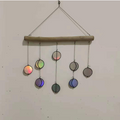 Moon Phase Wall Hanging — solid wood wall decor, view 3