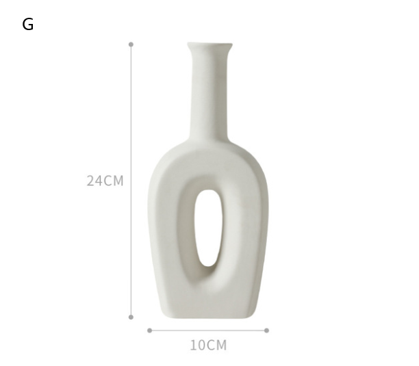 Nordic Ceramic Vase — glazed ceramic vases decor, view 5