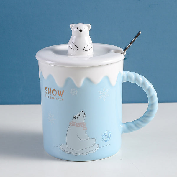 Polar Bear Mug — kitchen decor, view 1