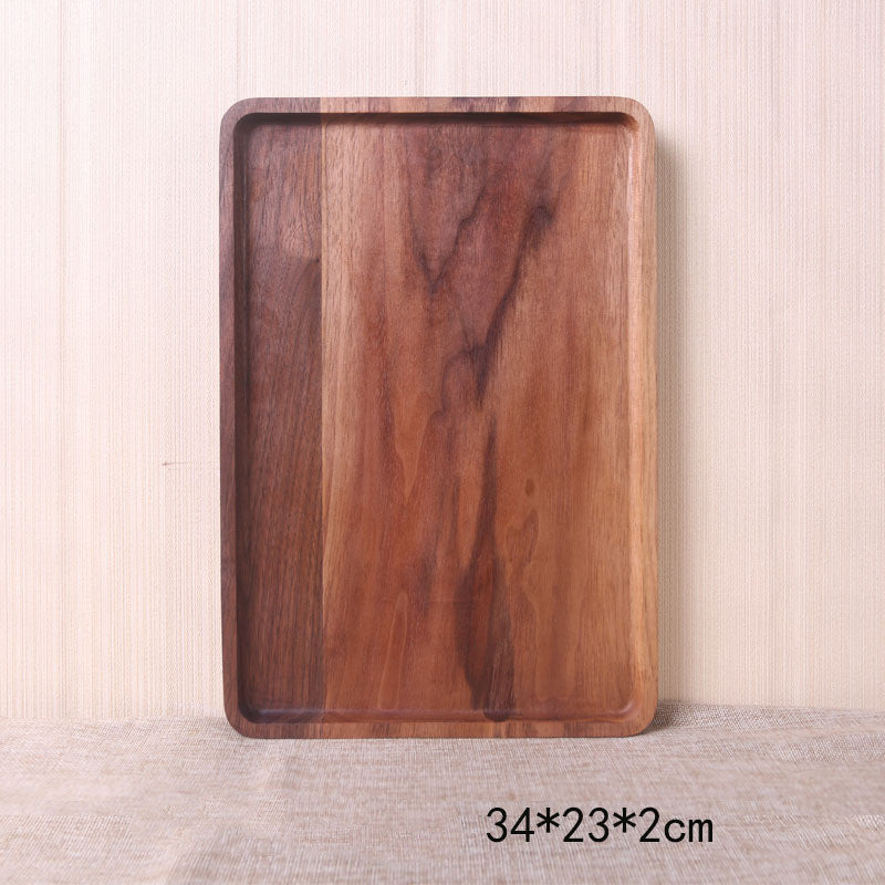 Walnut Serving Tray — solid wood trays decor, view 3