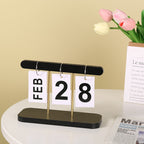 Wooden Perpetual Calendar — desk decor, view 2