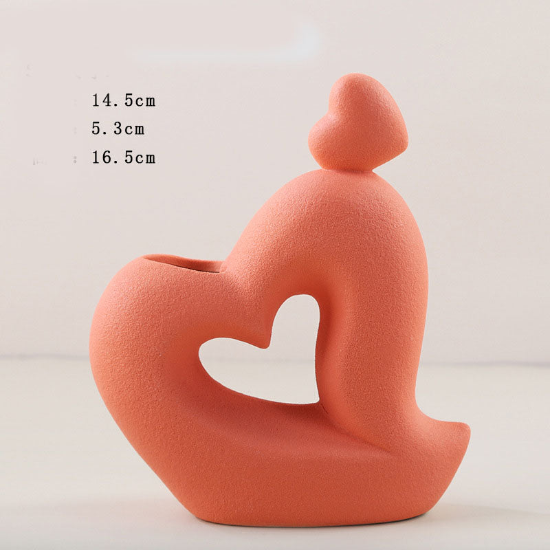 Thinker Figure Bud Vases — cast resin desk decor, view 3