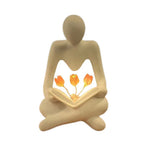 Seated Reader Sculpture — decorative sculpture, view 2