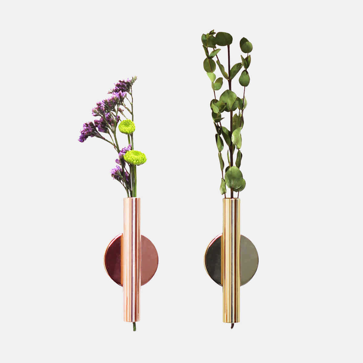 Brass Wall Bud Vase — wall decor, view 6