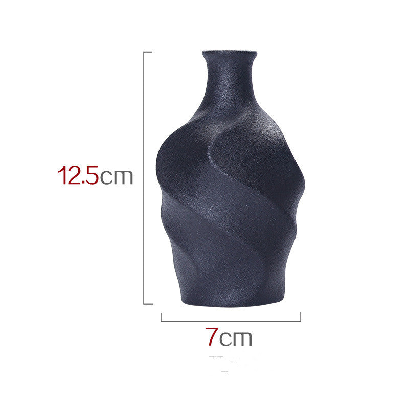 Dried-Flower Ceramic Vase — glazed ceramic vases decor, view 3