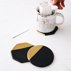 Black and Gold Coasters — kitchen decor, view 2
