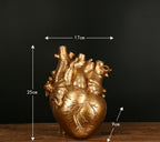 Anatomical Heart Wall Vase — glazed ceramic vases decor, view 8