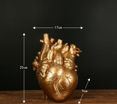 Anatomical Heart Wall Vase — glazed ceramic vases decor, view 8