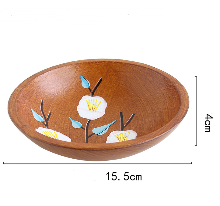 Rustic Wooden Fruit Bowl — kitchen decor, view 8