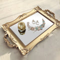 Mirrored Vanity Tray — glass trays decor, view 2