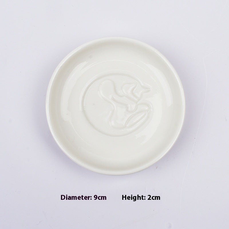 Cat Relief Dishes — decorative tray, view 2