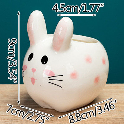 Rabbit Face Planters, ceramic vase, view 5