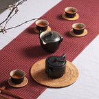 Rattan Trivet Set — kitchen decor, view 4