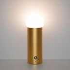 Brushed Metal Table Lamp — lighting decor, view 4