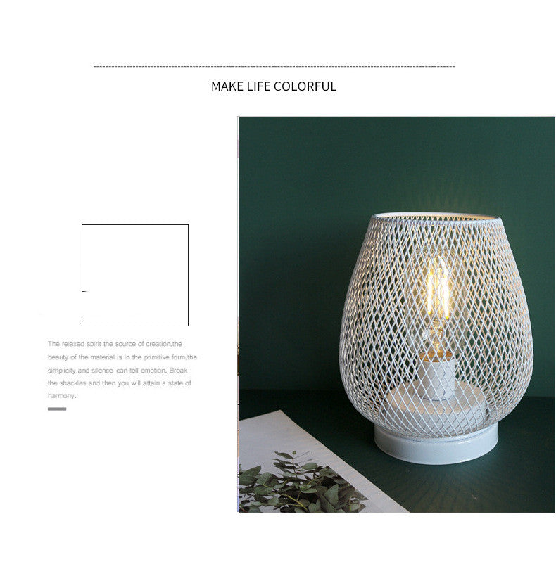 Mesh Cage Battery Lamp, lighting decor, view 13