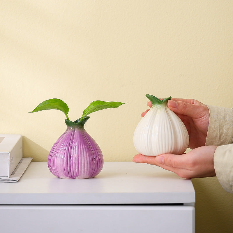 Onion Bud Vases — ceramic vase, view 1