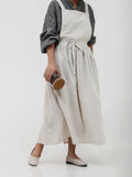 Cross-Back Linen Apron — kitchen decor, view 2