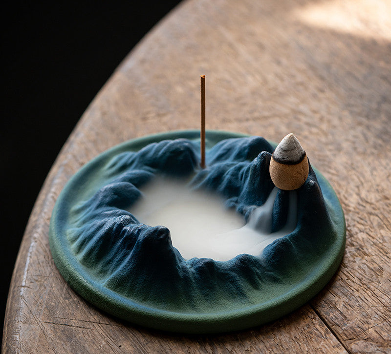 Mountain Incense Dish — incense holder, view 1