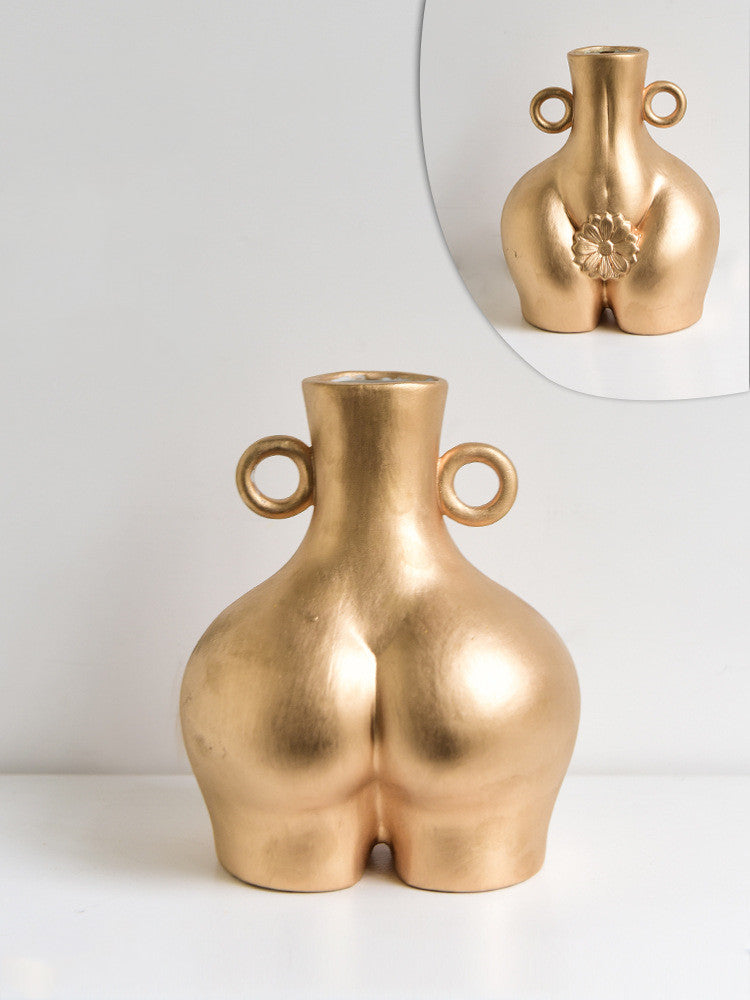 Nordic Body Ceramic Vase — glazed ceramic vases decor, view 4
