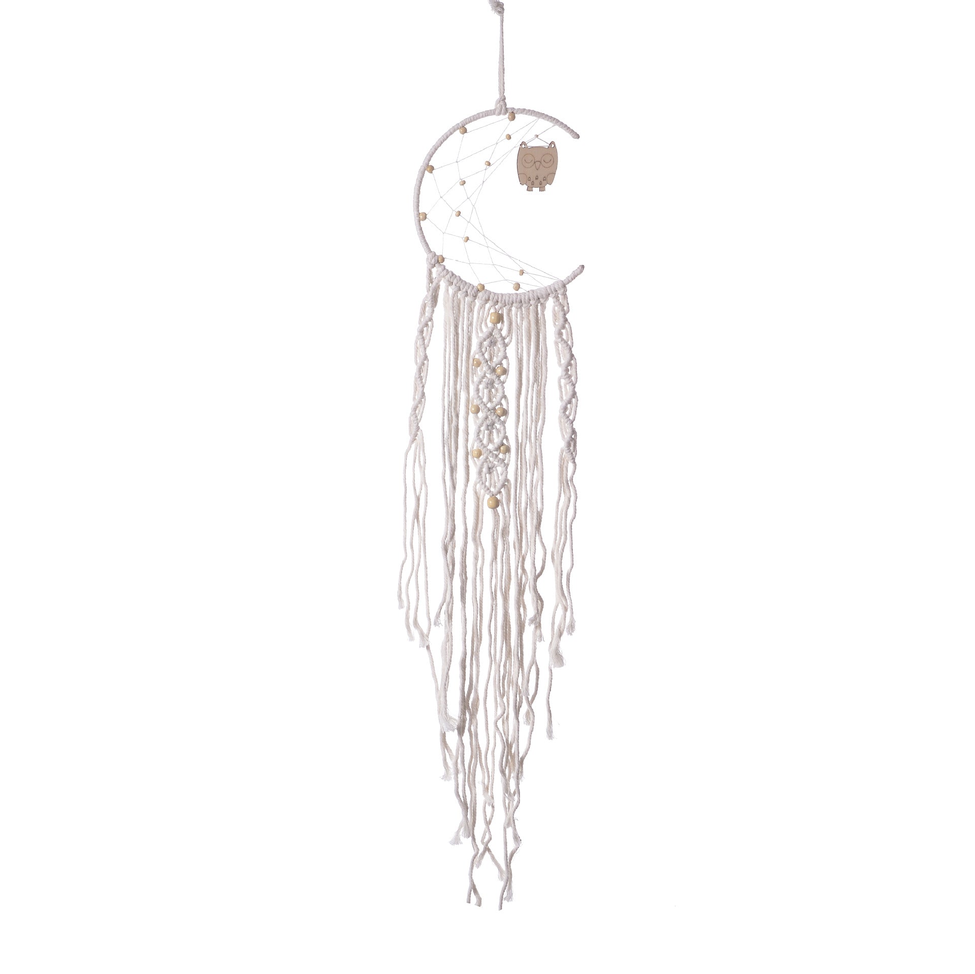 Macrame Moon Wall Hanging — wall decor, view 4