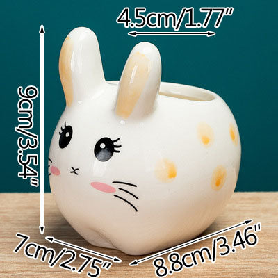 Rabbit Face Planters, ceramic vase, view 7