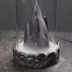 Cloud Windshield Backflow Burner — glazed ceramic incense decor, view 3