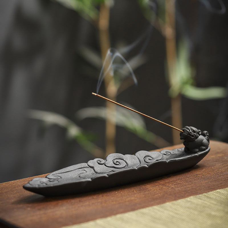 Ceramic Leaf Incense Holder — incense decor, view 7
