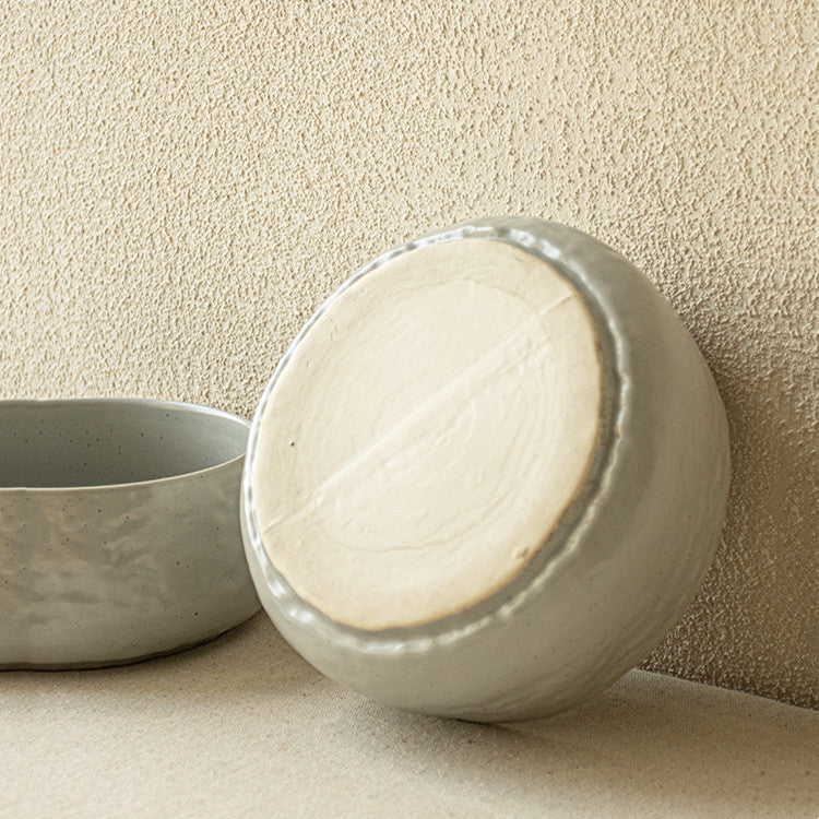 Rippled Stoneware Bowl — kitchen decor, view 4