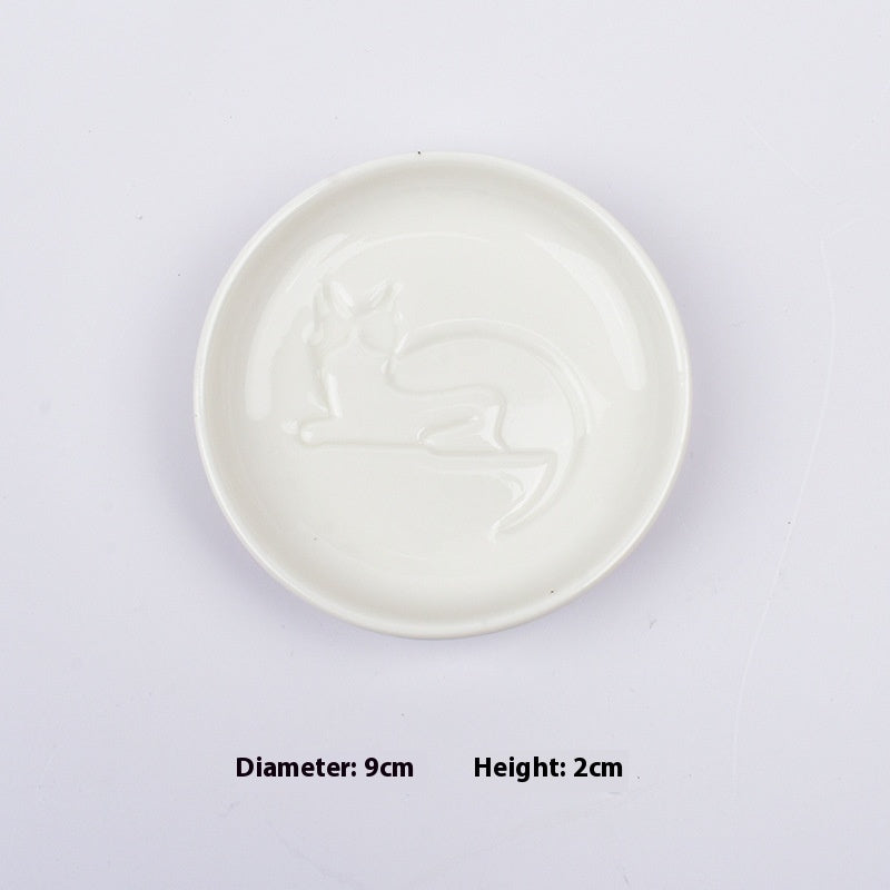 Cat Relief Dishes — decorative tray, view 7