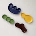 Coloured Ceramic Catch Dish — trays decor, view 4