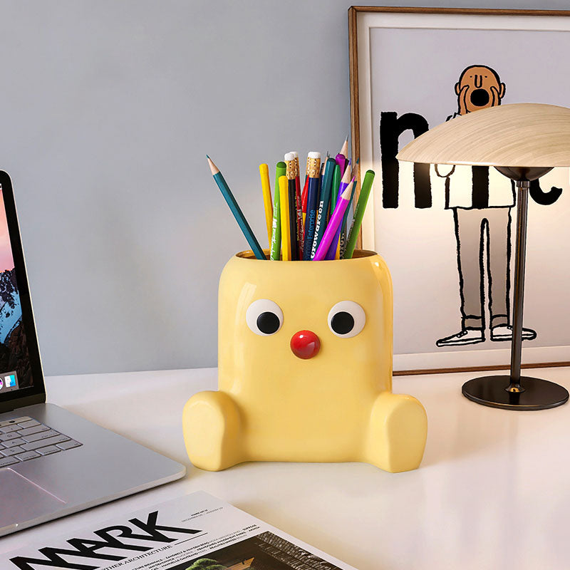 Character Face Vase — ceramic vase, view 2