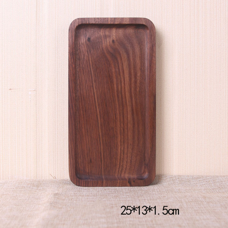 Walnut Serving Tray — solid wood trays decor, view 6